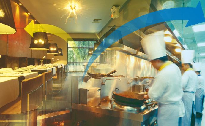 Rejillas de ventilación tanto para la cocina como para el baño